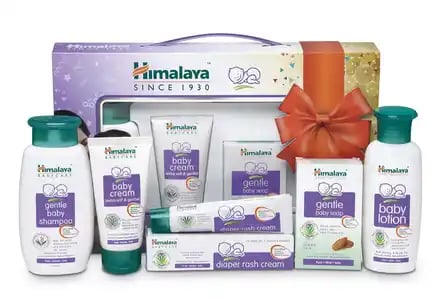 Himalaya Happy Baby Gift Pack (Shampoo/Oil/Rash Cream/Soap/Lotion/Powder/Wipes) 1s