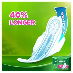 Whisper Ultra Green Sanitary Pads XL+ 30s