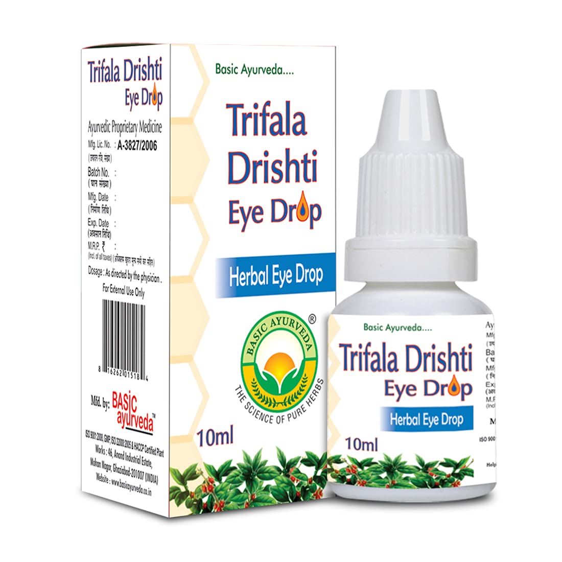 Basic Ayurveda Trifala Drishti Eye Drop 10ml