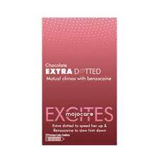 Excites Extra Dotted Condom Chocolate 3s