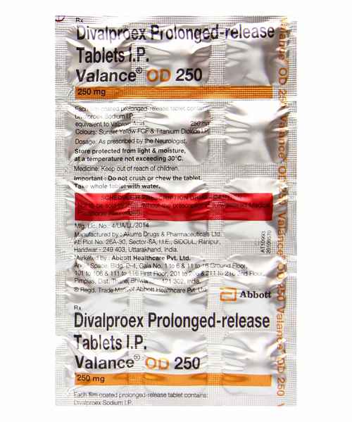 Valance OD 250 Tablet PR 15s