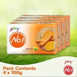 Godrej No 1 Sandal Soap 100gm X 4s