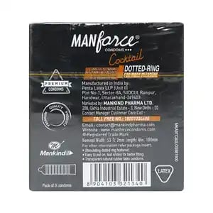 Manforce Cocktail Chocolate & Hazelnut Flavoured Condoms 3s