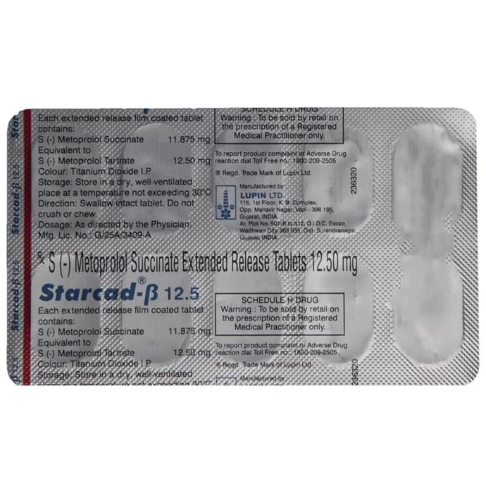 Starcad-Beta 12.5 Tablet ER