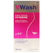 VWASH PLUS LIQUID INTIMATE HYGIENE WASH 100ML