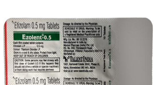 Ezolent 0.5mg Tablet 10s