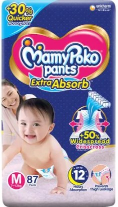Mamy Poko Pants Extra Absorb Diaper M 87s