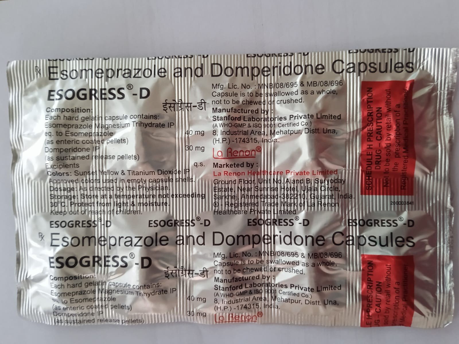 Esogress D Capsule SR 10s