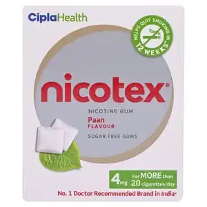Nicotex 4mg Chewing Gum Pan 12s