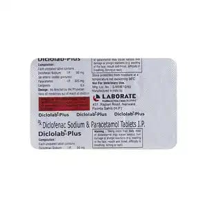 Diclolab Plus 50 mg/500 mg Tablet 10s