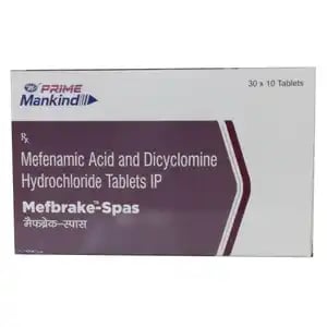Mefbrake Spas 10mg/250mg Tablet