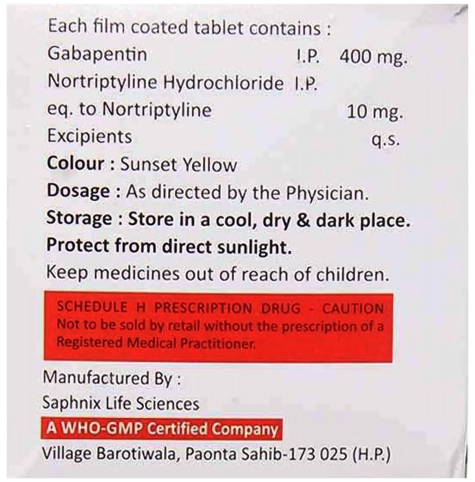 Setgab NT 400mg/10mg Tablet