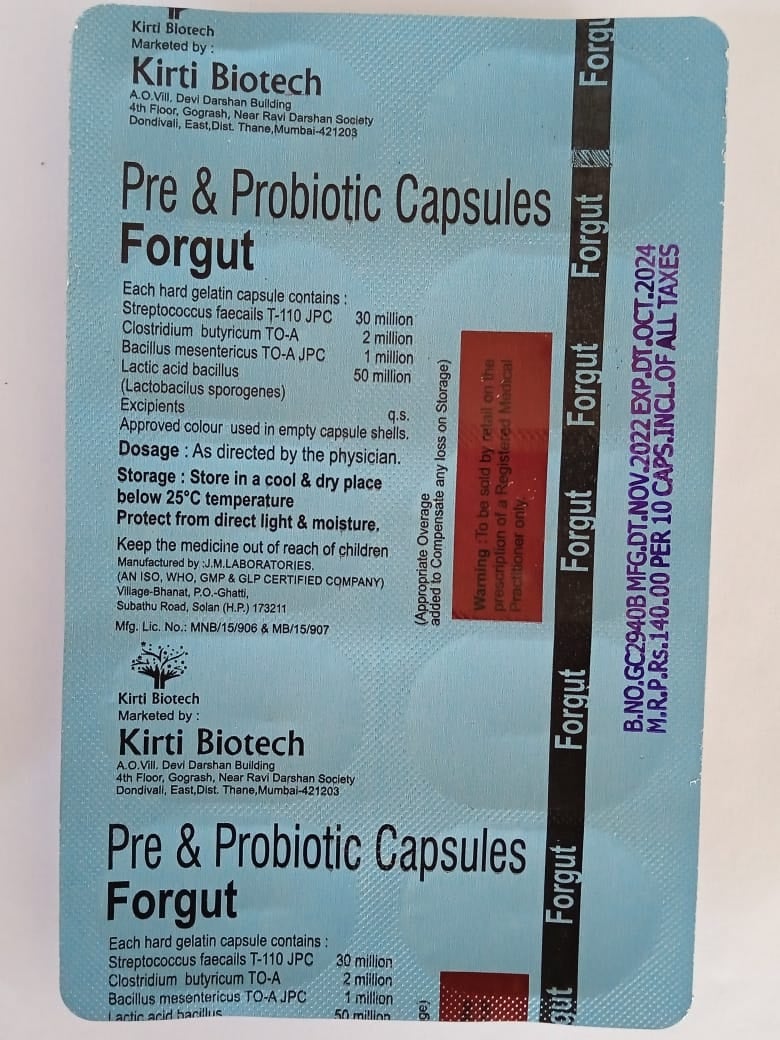 Forgut Capsule 10s