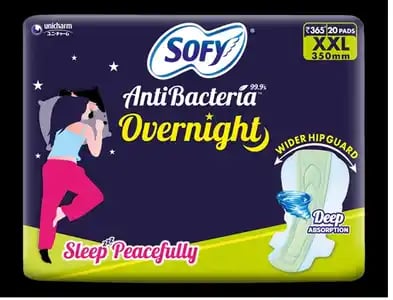 Sofy Antibacteria Overnight Sanitary Pads XXL 20s