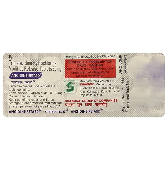 Angidine Retard 35mg Tablet 10s