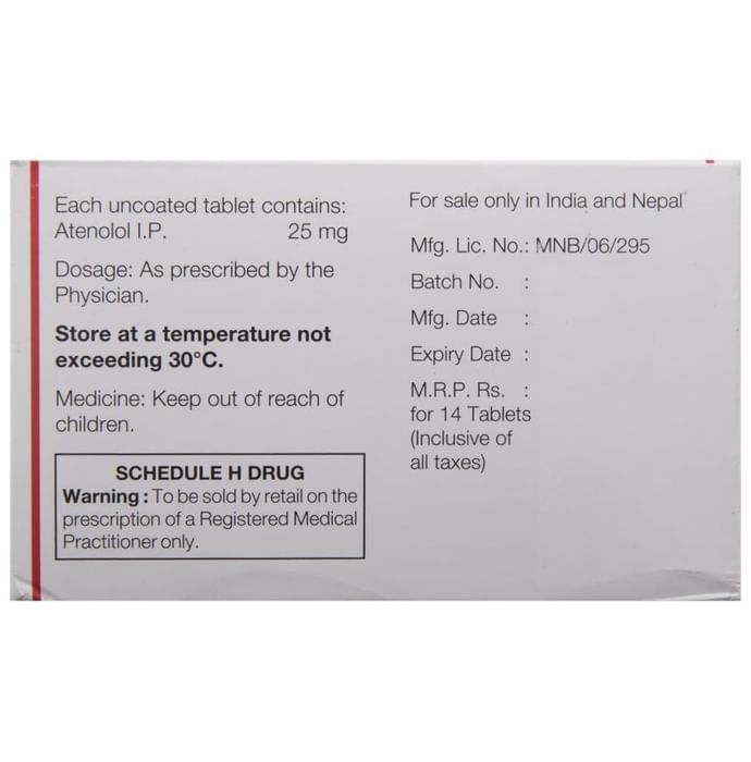 Tenormin 25 Tablet