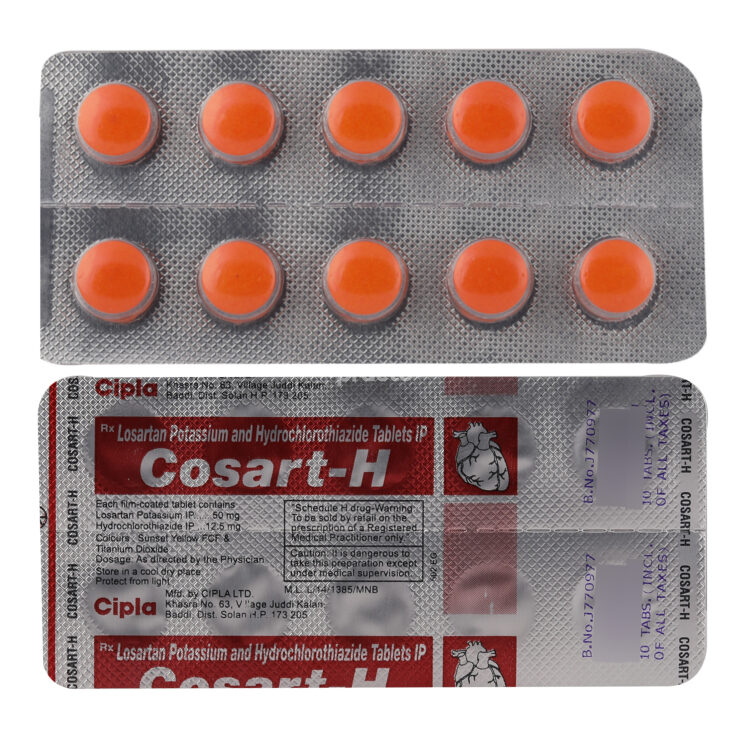 Cosart H 50mg/12.5mg Tablet 10s