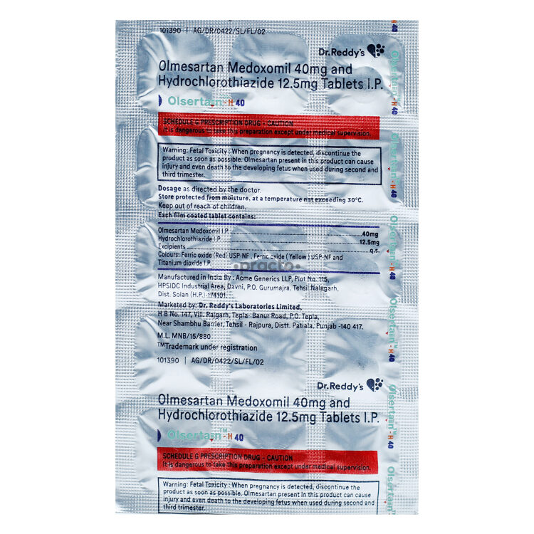 Olsertain H 12.5mg/40mg Tablet 15s
