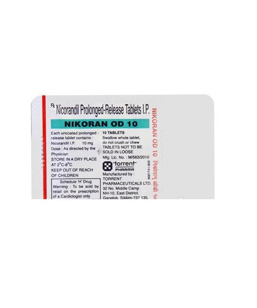 Nikoran OD 10 mgTablet PR 10s