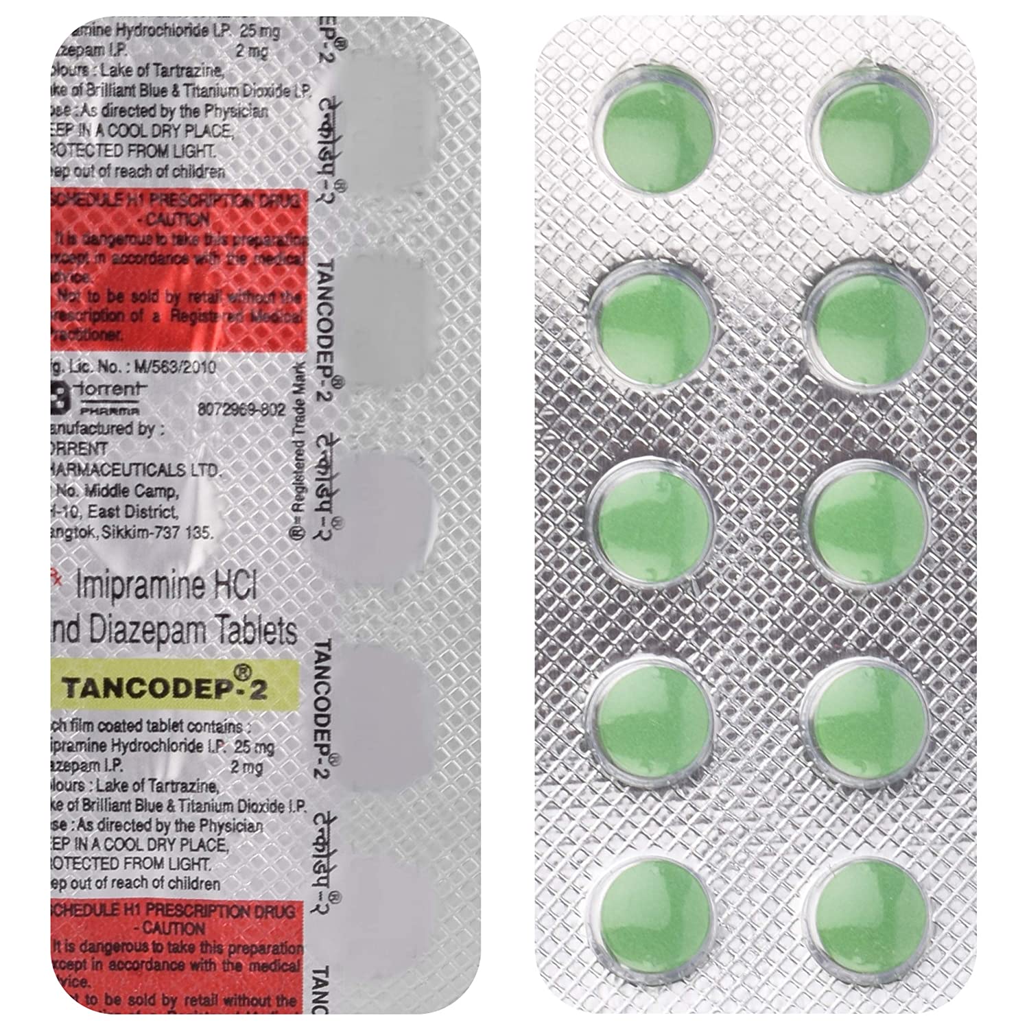 Tancodep 2mg/25mg Tablet 10s