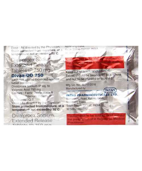 Divaa OD 750mg Tablet ER 10s