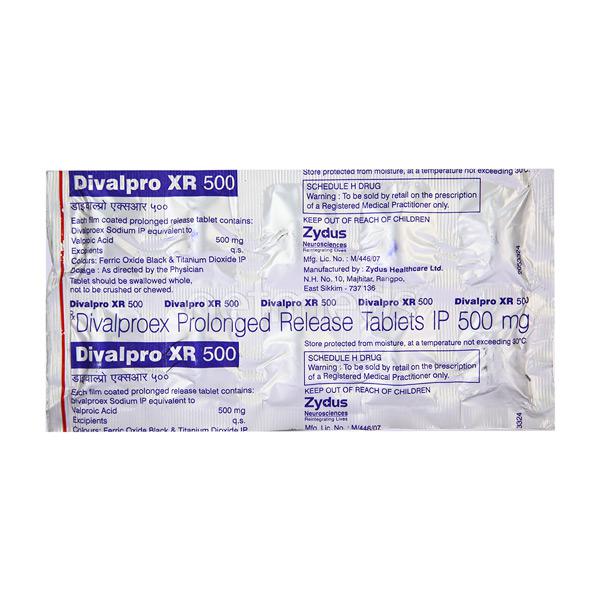 Divalpro  500mg Tablet XR 10s