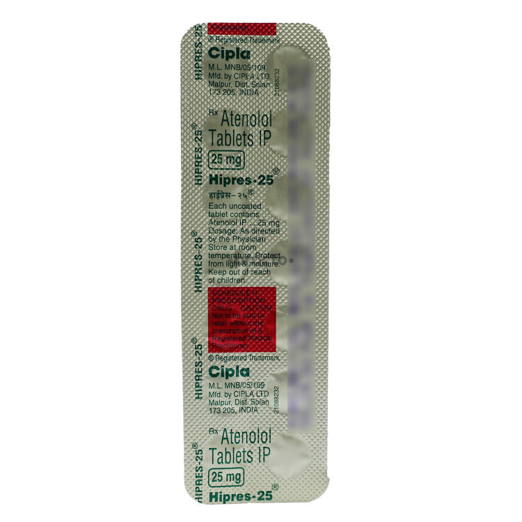 Hipres 25mg Tablet 14s