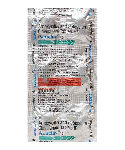Acuclav 1000mg Tablet