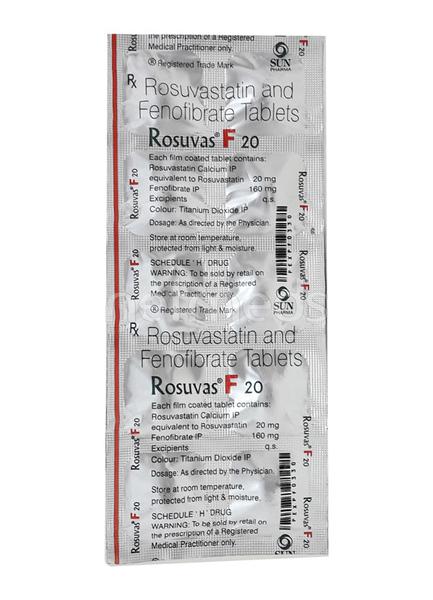 Rosuvas F 160mg/20mg Tablet 10s