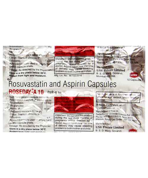 Roseday A 10mg/75mg Capsule 10s
