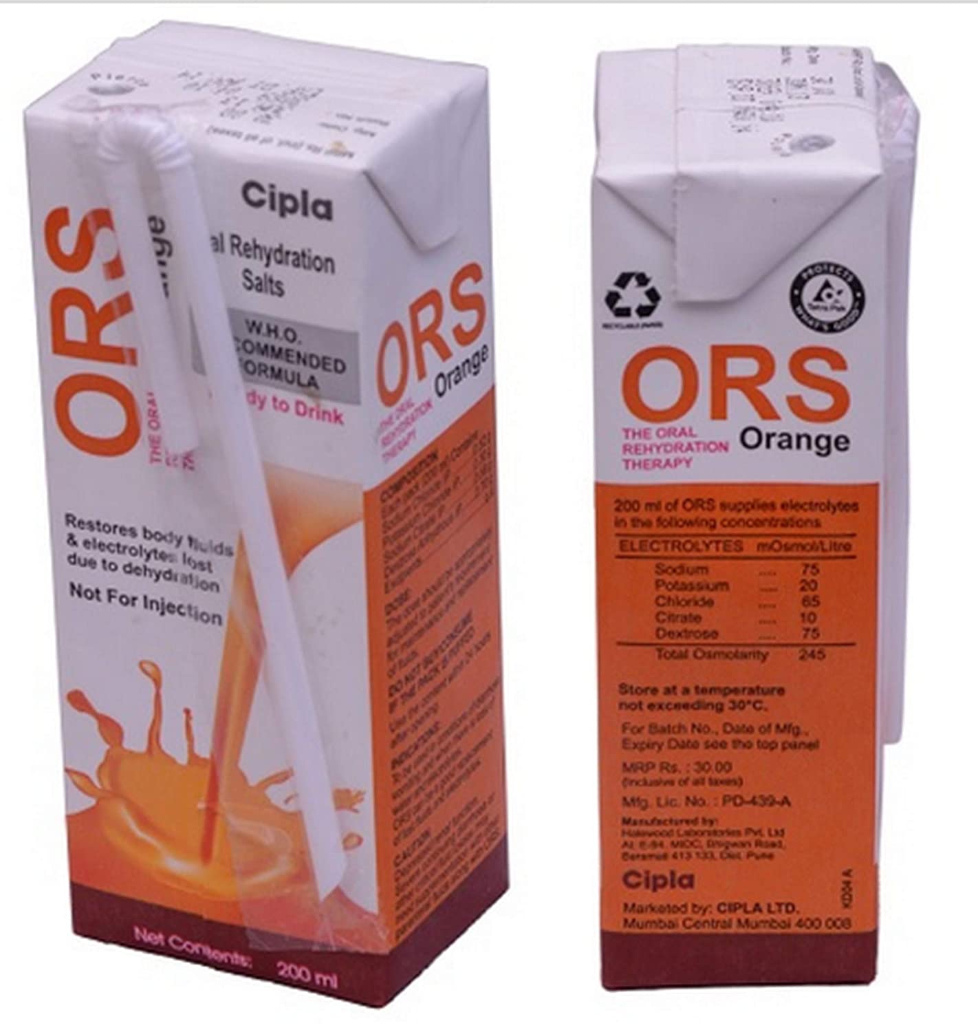 ORS Liquid Orange 200ml