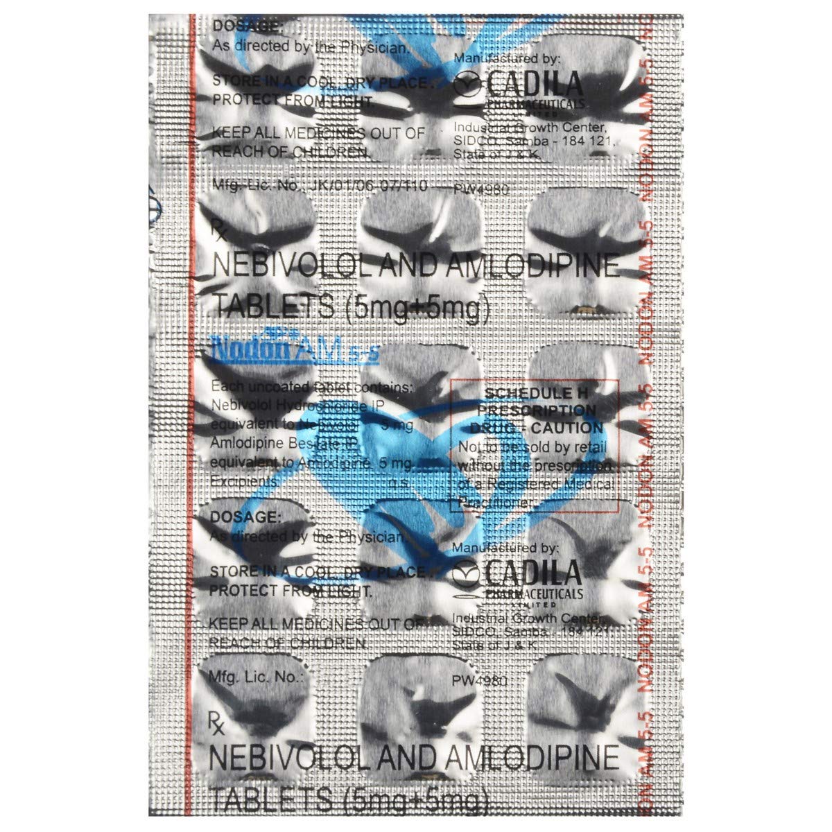 Nodon AM 5mg/5mg Tablet 10s