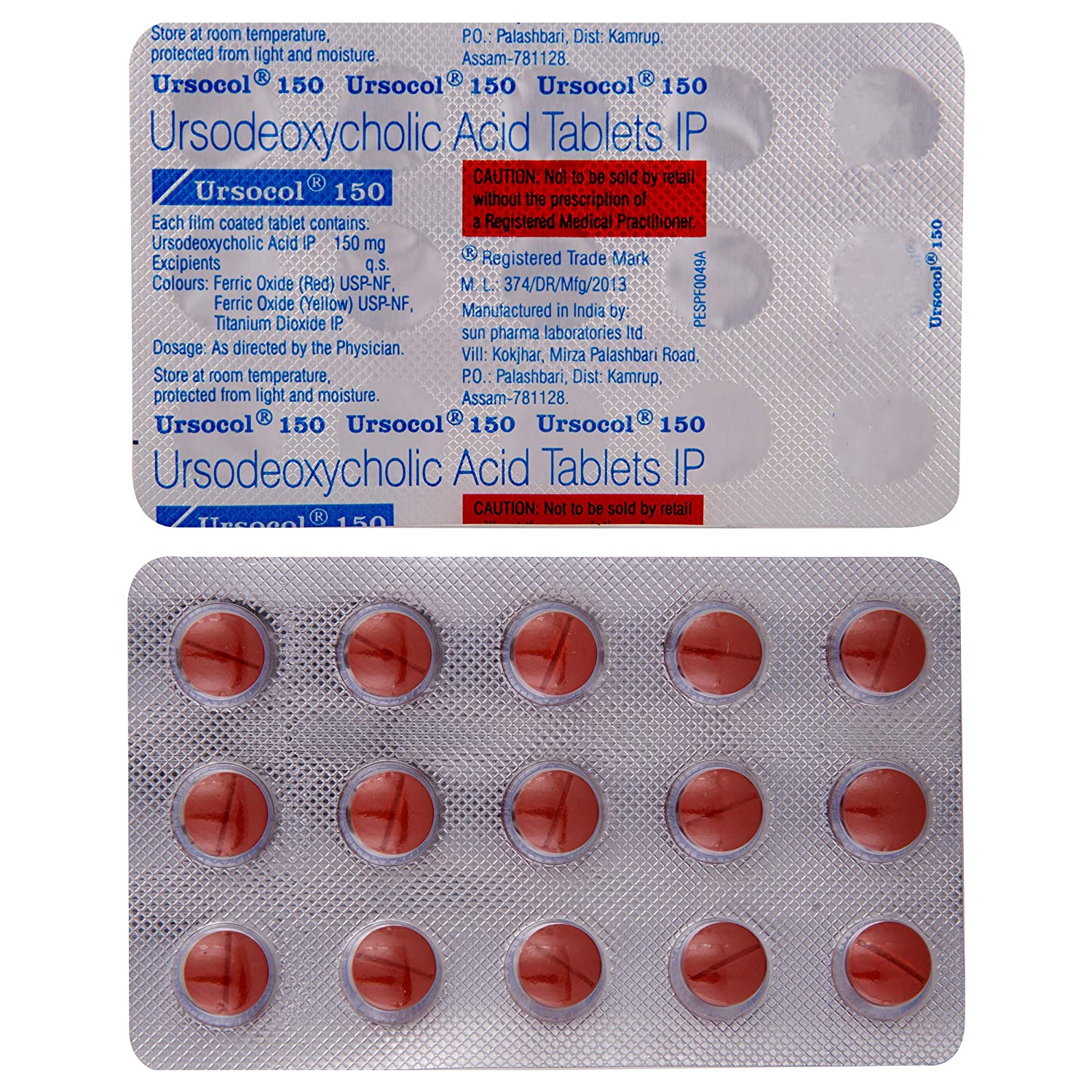 Ursocol 150mg Tablet 15 S