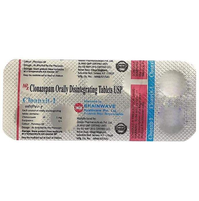Cloanxit 1 Tablet DT 10s