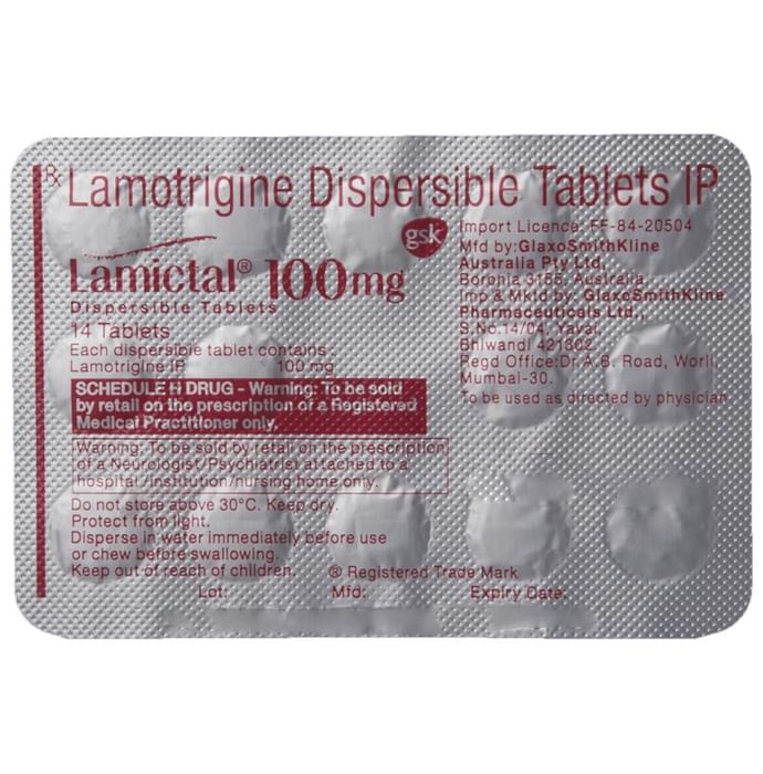 Lamictal 100mg Tablet DT