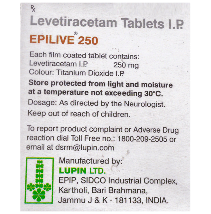 Epilive 250 Tablet