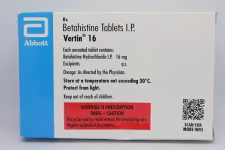 Vertin 16mg Tablet 15s