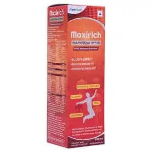 Maxirich Multivitamin Syrup Orange and Mango 200ml
