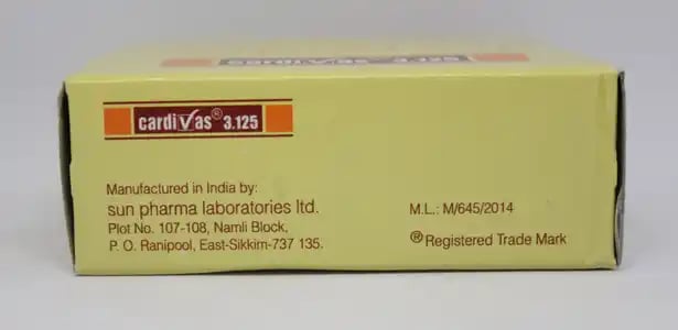 Cardivas 3.125 Tablet 10s
